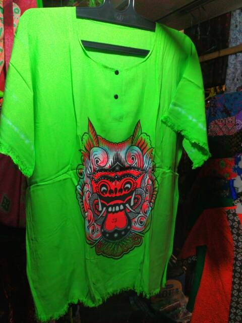 Kaos Santai Barong Bali Warna Warni/ Souvenir Khas Jogja Harga Murah/ Unisex Laki-laki perempuan