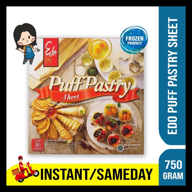 

Edo Puff Pastry Sheet 750 Gram | Kulit Zuppa Pastry Frozen