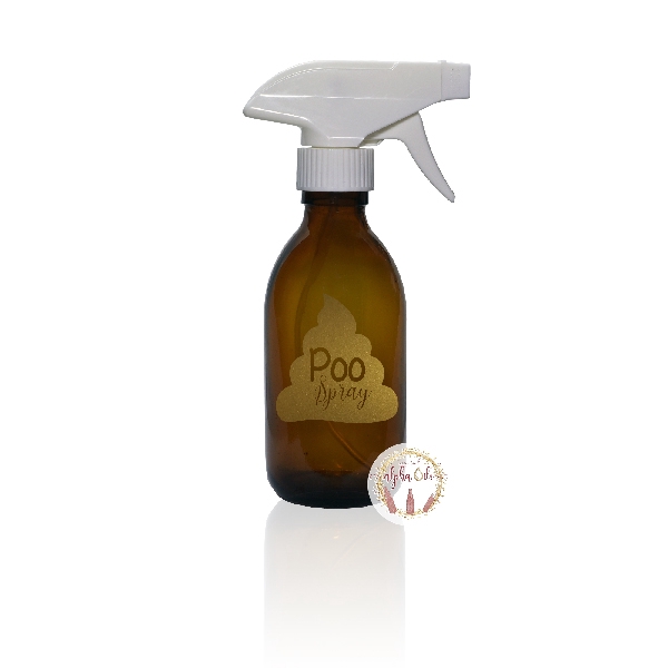 

Sticker Decal DIY Spray Essential Oil Poo Spray - Gold - Medium