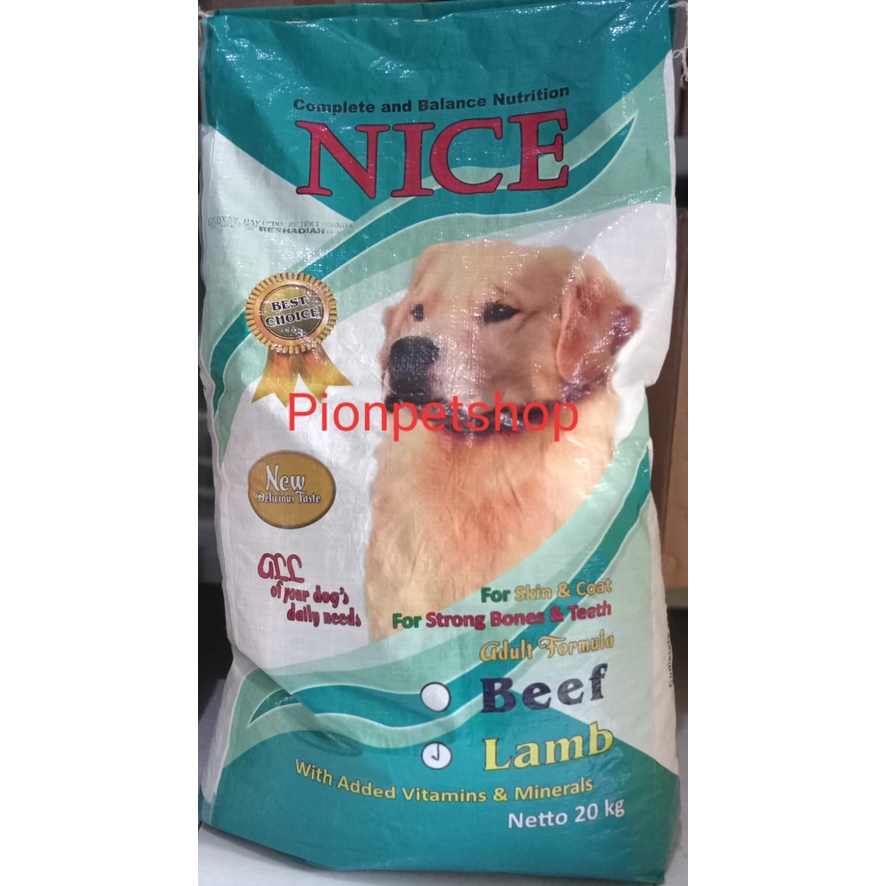 Nice Dog Lamb 20kg/Makanan Khusus Anjing Freshpack 20kg