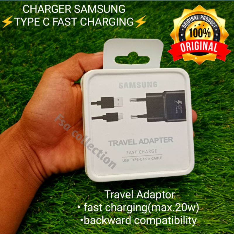 ORIGINAL CHARGER SMG Galaxy s8 s8+ note 8 s9 s9+ s9 tab s3 9.7 Fastcharge Type c