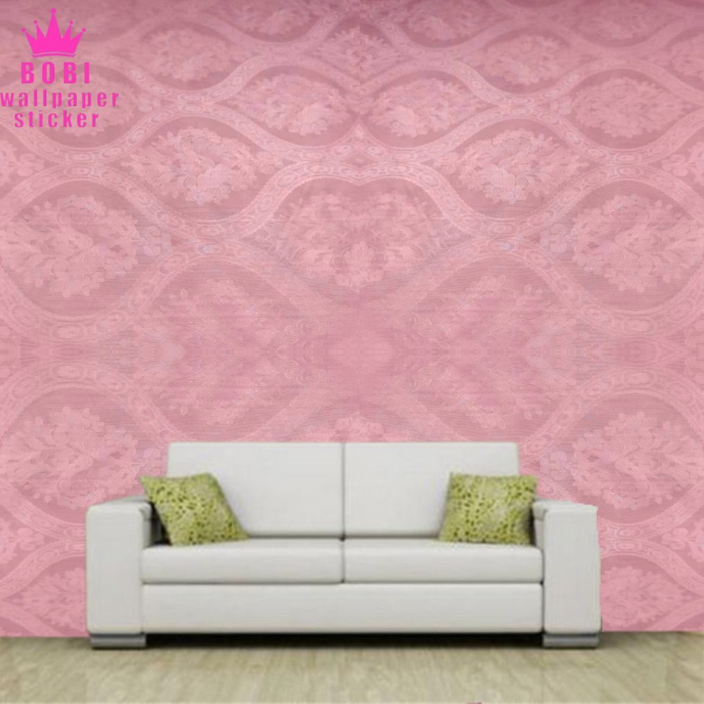 Wallpaper Sticker Motif Samar Pink 81033-F6 / Wallpaper New /  Uk.9mx45cm