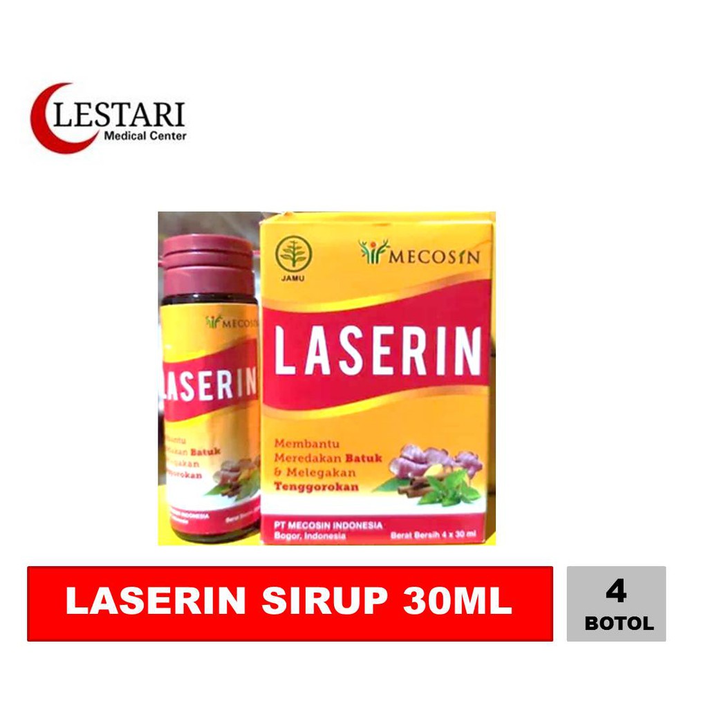Jual Laserin Obat Batuk 30ml [ Box / 4 Botol ] | Shopee Indonesia