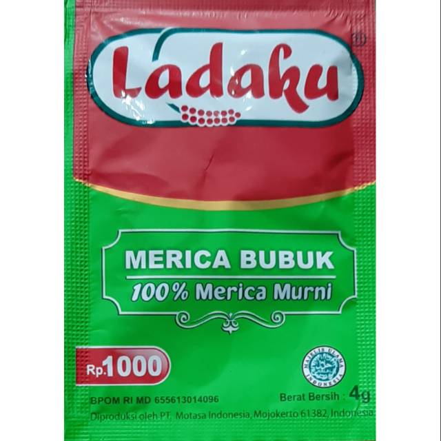 

Ladaku Merica Bubuk 100% Merica Murni 6 Sachet