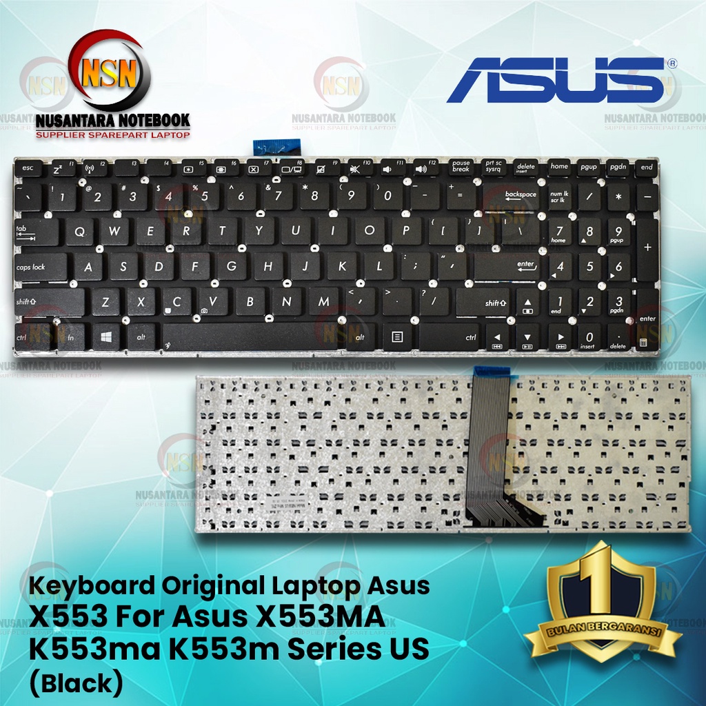 Keyboard Laptop Asus X553 For Asus X553MA K553ma K553m Black Series US