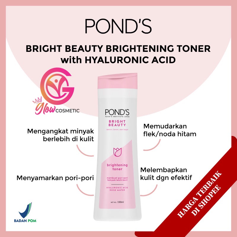 POND'S BRIGHT BEAUTY LIGHTENING TONER 150ML