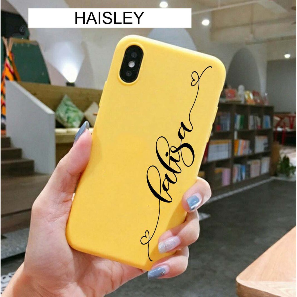 [S22] Custom Nama Softcase Candy for All Type Samsung Vivo Oppo Realme Xiaomi Iphone