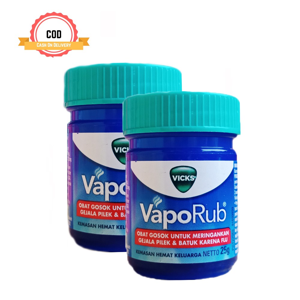 Vicks Vaporub 25 Gram 2 Pcs Obat Batuk Pilek Dan Gigitan Serangga Shopee Indonesia