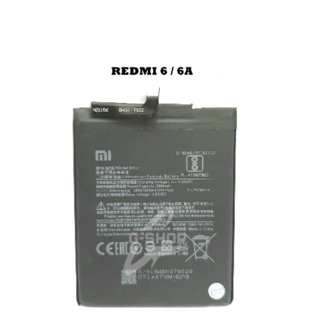 BATERAI / BATTERY / BATRE XIAOMI REDMI 6 / 6A  / BN37 ORIGINAL