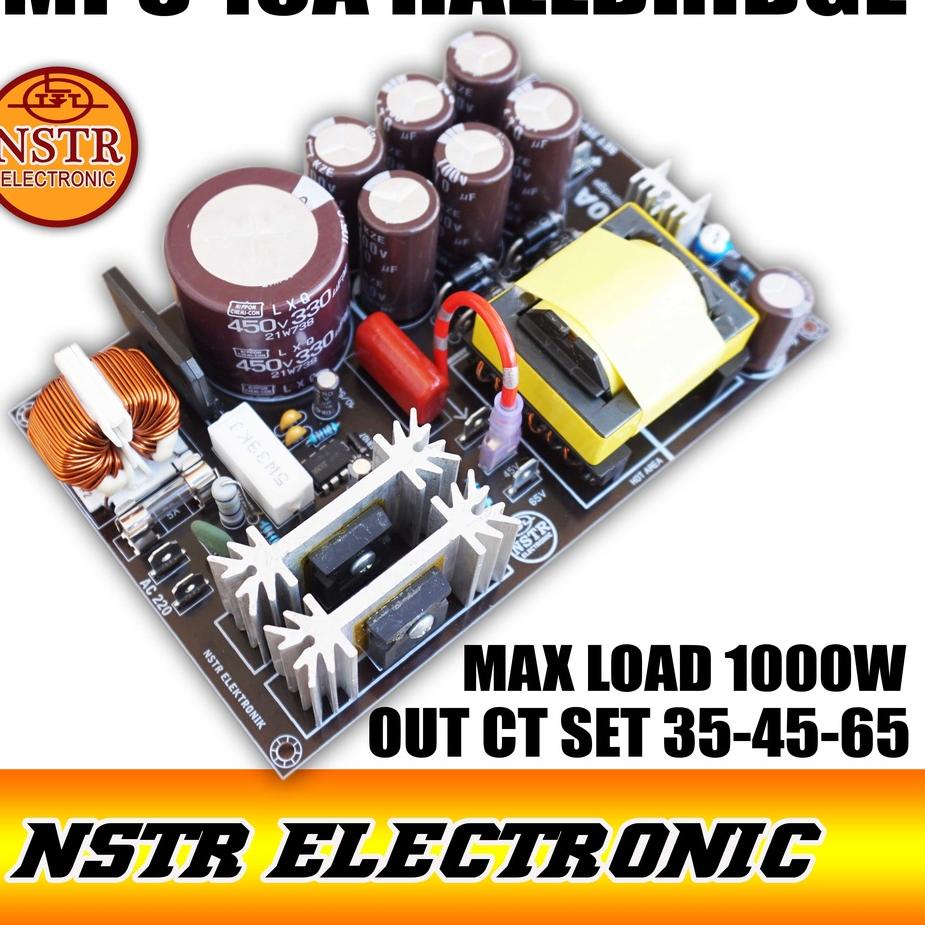 Best Seller Smps 10A hallbridge out bisa pindah dari 35v-45-65v