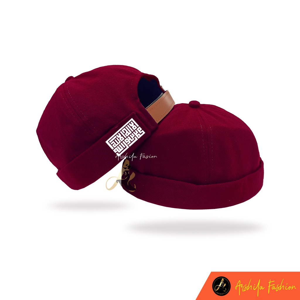 TOPI CAP MIKIHAT CUSTOM TULISAN Lailahaillahmuhammaddarosululah / PECI UAS