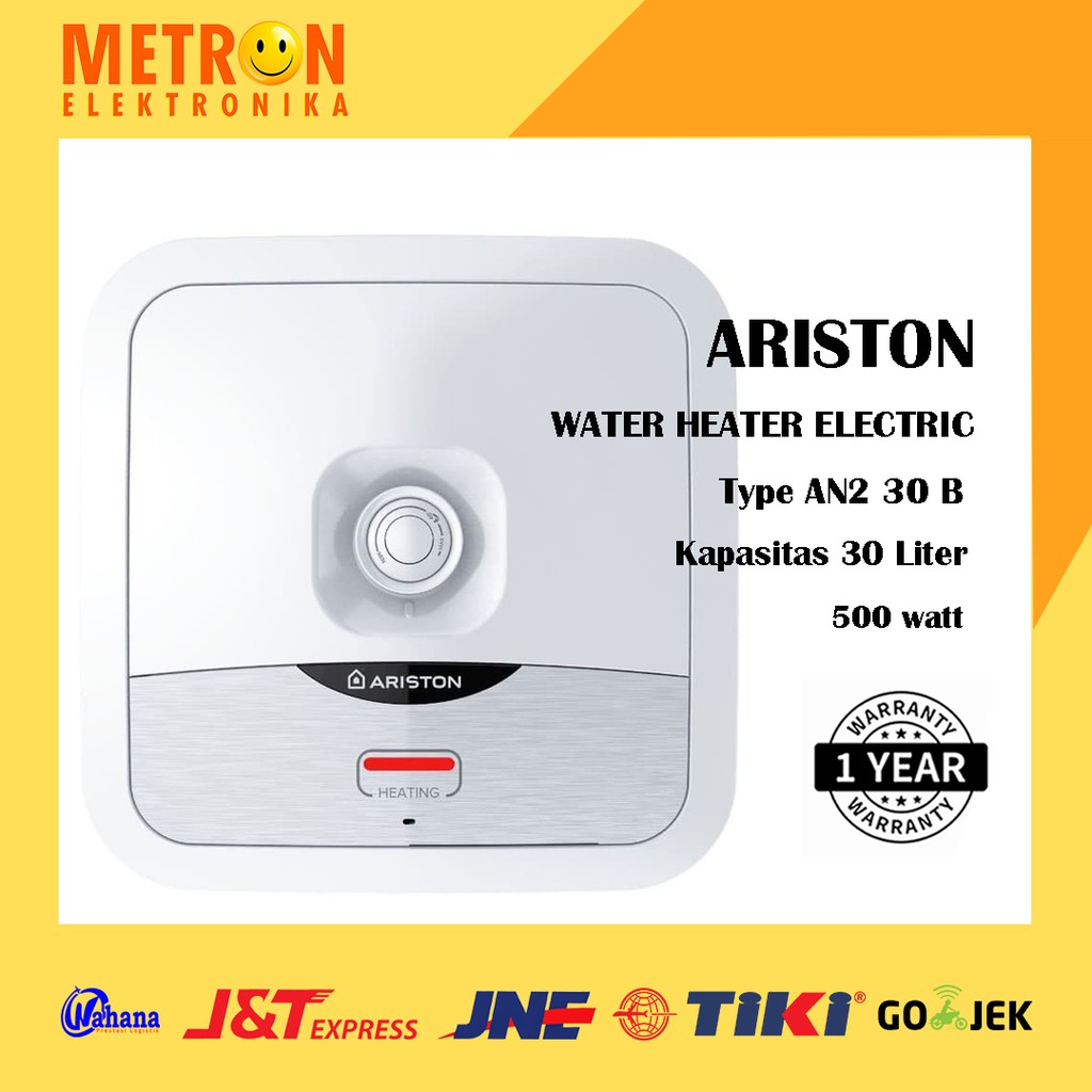 ARISTON AN2 30 B ANDRIS 2B / WATER HEATER ELECTRIC 30 LITER 350 WATT / AN230B