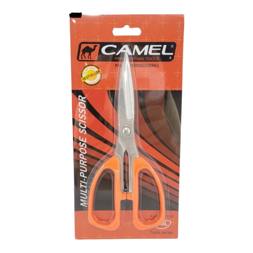 

Camel Gunting Serbaguna 7,5 Inch Multifungsi Kertas Kain Dapur Kantor Ayam Sayur Ikan