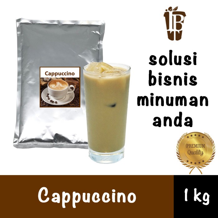 

Premium Cappuccino Powder. bahan minuman kualitas Terbaik!