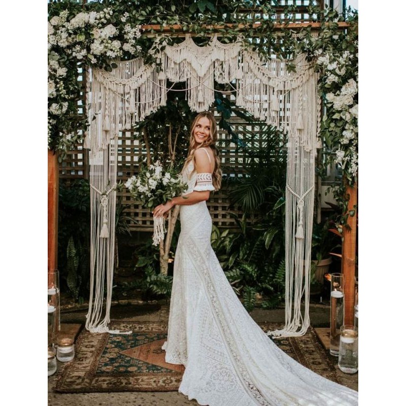 Wedding Backdrop, Engagement Backdrop, Macrame wedding, Macrame Tunangan, Bohemian Backdrop