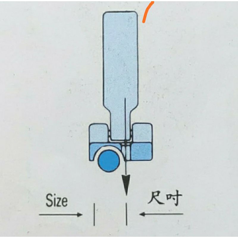 P69HL Sepatu Talikur - Left Piping Foot