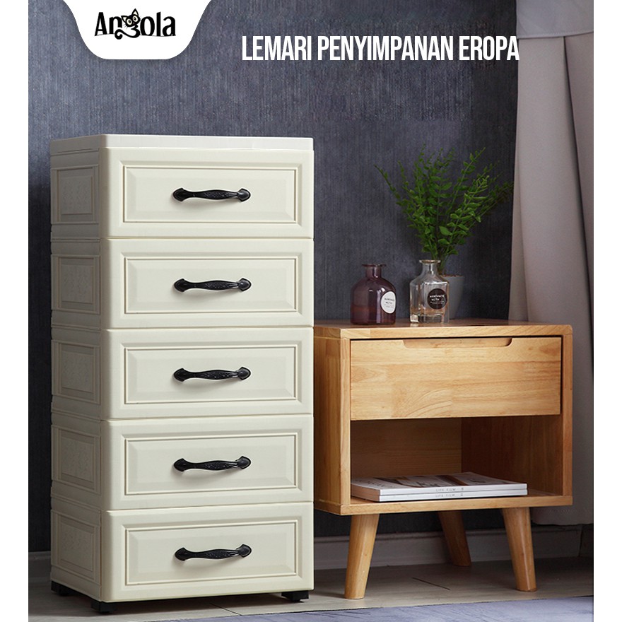  Lemari  Plastik C04 Laci  Drawer Cabinet 5 Susun Lemari  