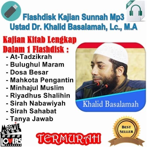 Flashdisk 16 GB berisi Mp3 ceramah Ustadz Khalid Basalamah