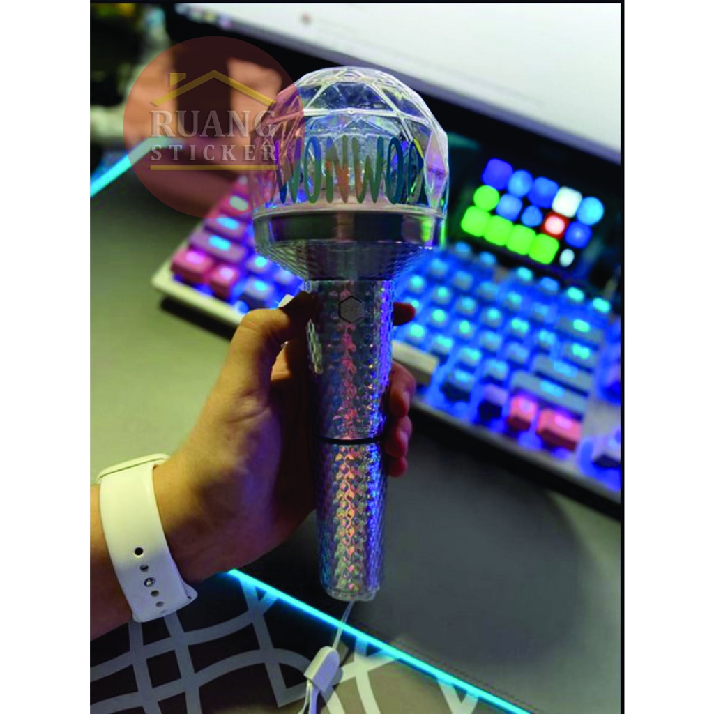 LANGSUNG JADI STIKER HOLOGRAM SEVENTEEN NAMA MEMBER LIGHTSTICK DECAL STICKER