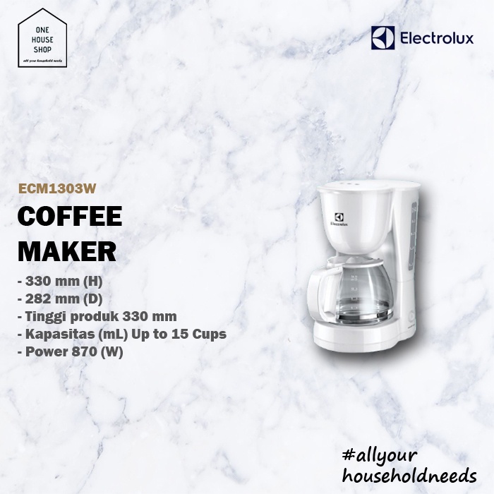 Jual Mesin Pembuat Kopi Tetes Drip Coffee Maker Cups Electrolux