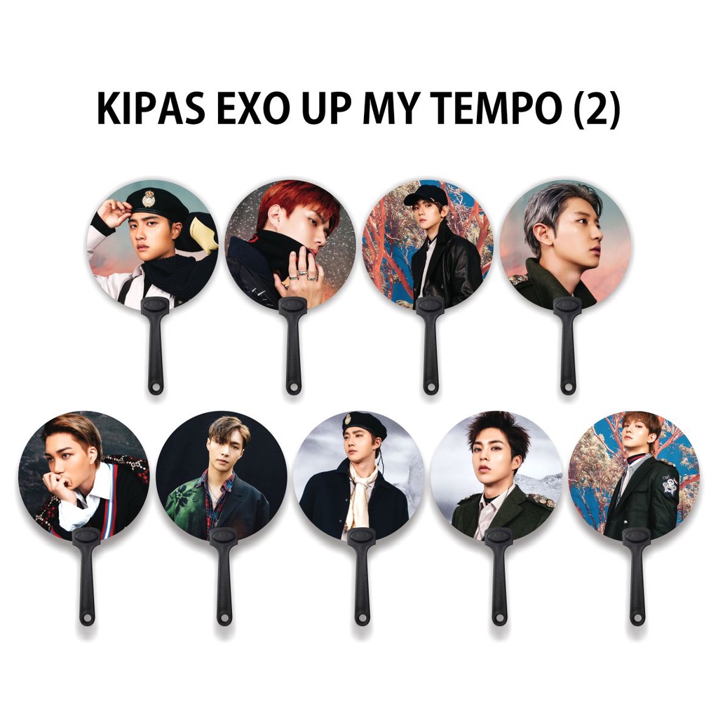 KIPAS TANGAN / HANDFAN EXO UP MY TEMPO (2)