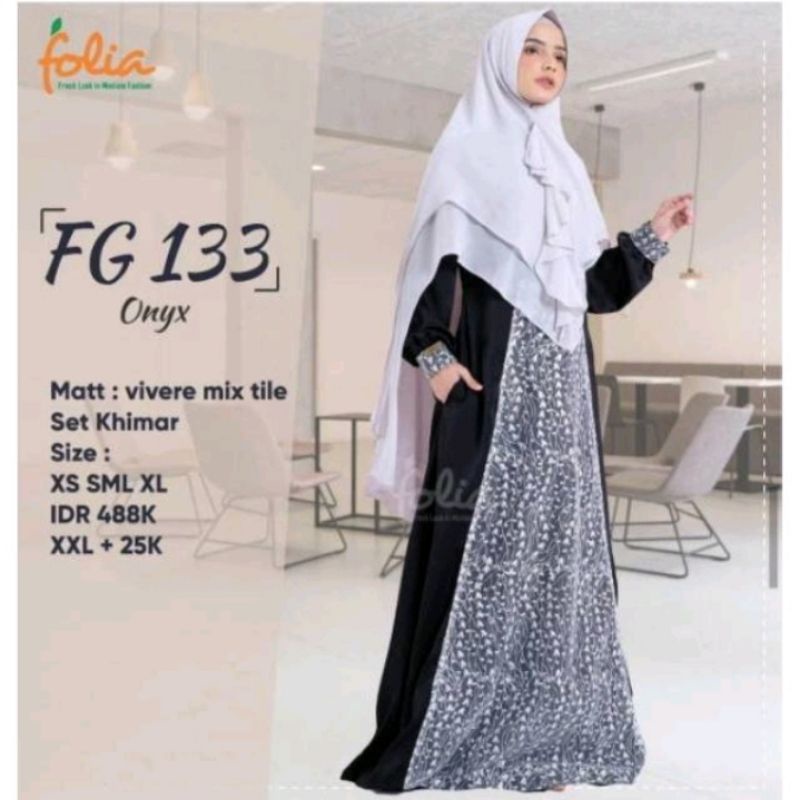 SET GAMIS KHIMAR FOLIA FG 133