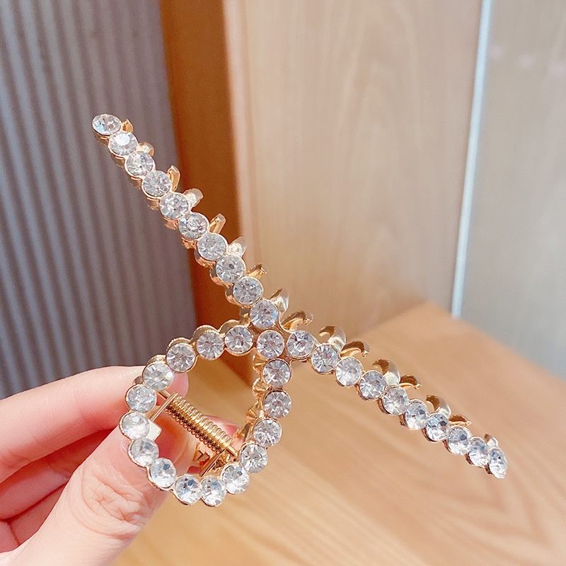 [Women Imitation Pearl Large Hair Clips] [Girls Korean INS Style Big Hair Claw] [Ladies Simple Casual Hair Claw]