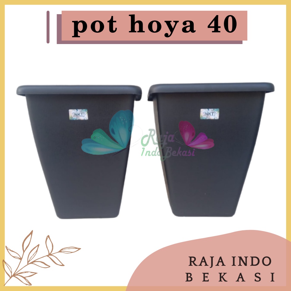 Rajaindobekasi Pot Kotak Tinggi NKT HOYA 40 Hitam Untuk Bunga Tanaman Pot Tinggi Plastik Hitam Besar 30 50 Cm Murah Besar Mirip Pot Tawon Pirus 30 35 Putih Pot Yogap 25 30 Tebal