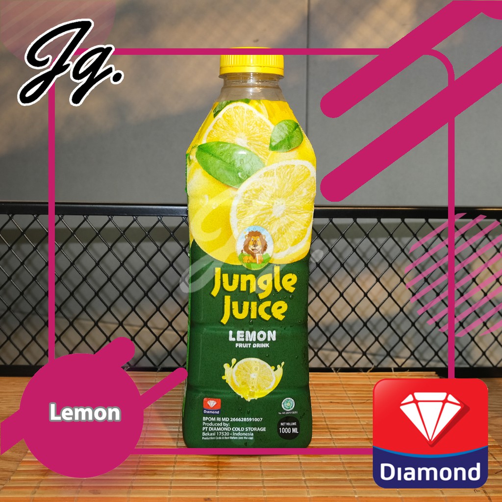 

JUNGLE JUICE 1 LITER LEMON | JUS BUAH LEMON 1L