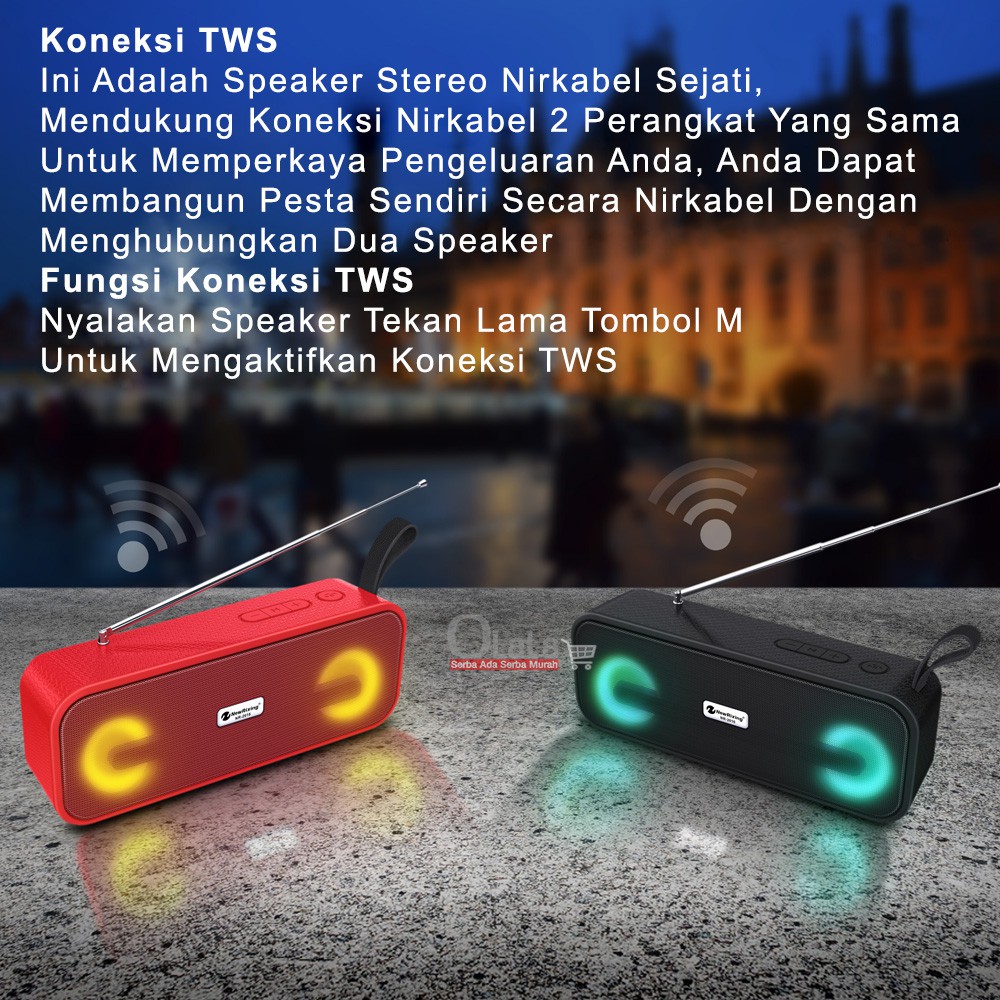 SPEAKER PORTABLE WIRELSS NR-2016