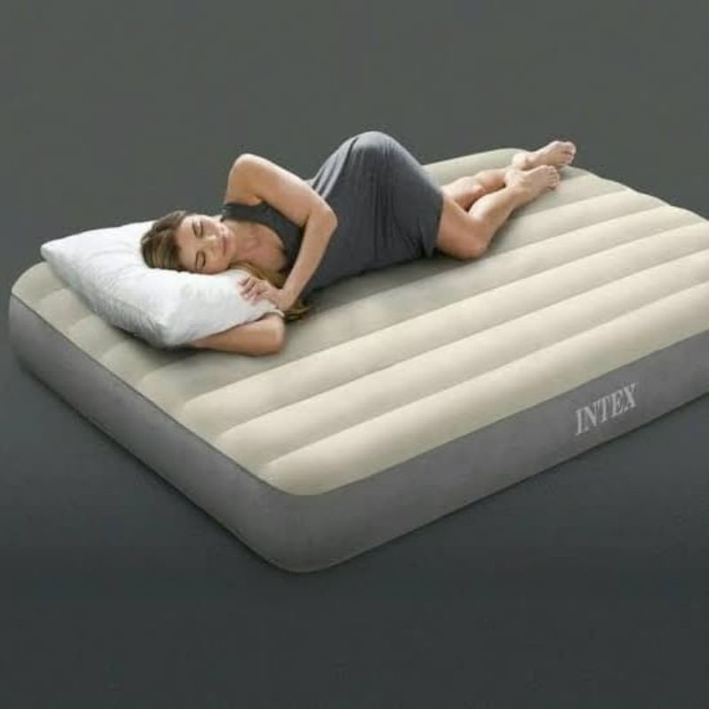 Intex Kasur Angin Portabel - Air Lock Bed Matras Tidur Portable