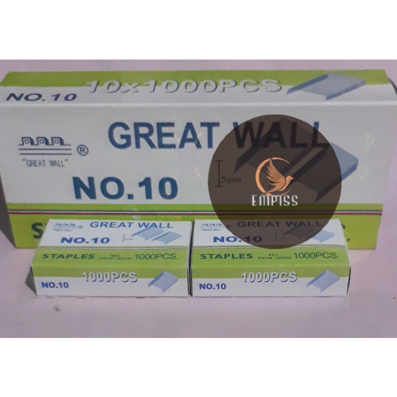 

Isi staples great wall no 10