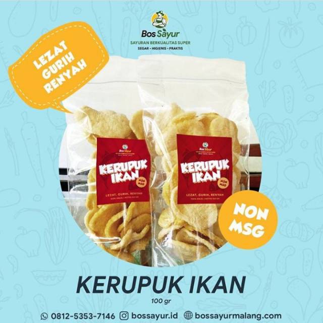 

Kerupuk ikan (non MSG)