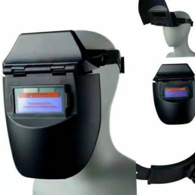 TOPENG KEDOK HELM LAS OTOMATIS DARK KACA GELAP