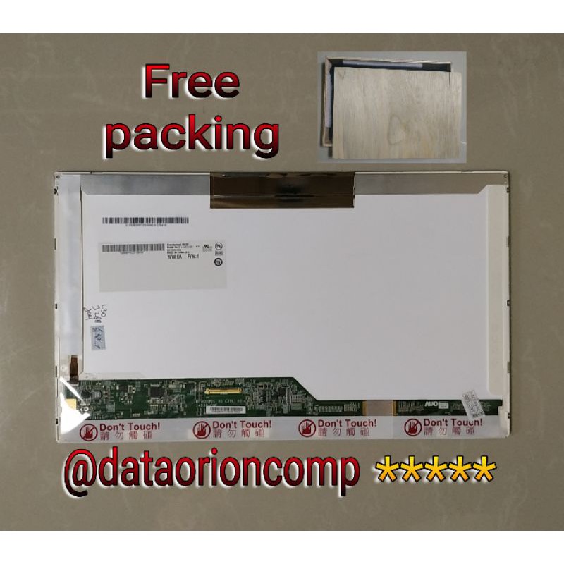 LED LCD 14.0 standar laptop acer,axioo,asus,lenovo,toshiba free paking kayu