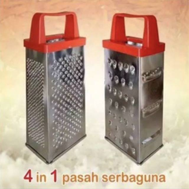 Parut serbaguna pasrah serbaguna 4 in 1 stainless