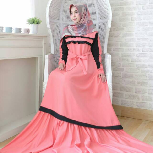 GAMIS NAURA SYAR'I TERBARU (real pic) Busana muslim