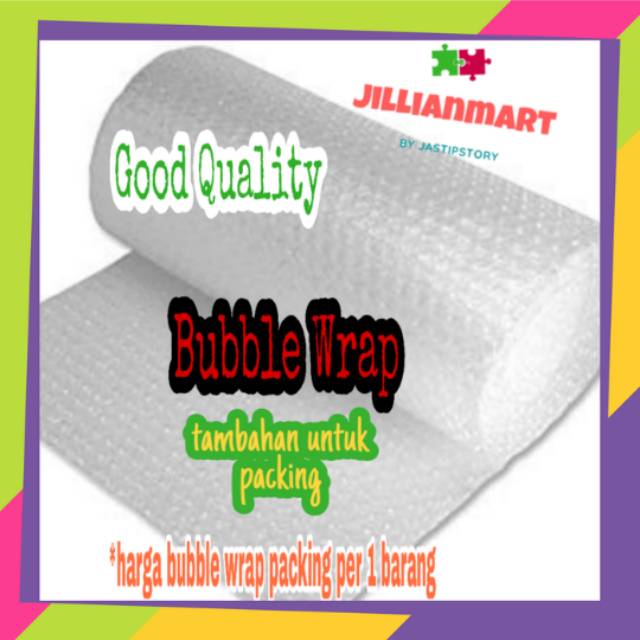

Bubble Wrap tambahan packing per barang