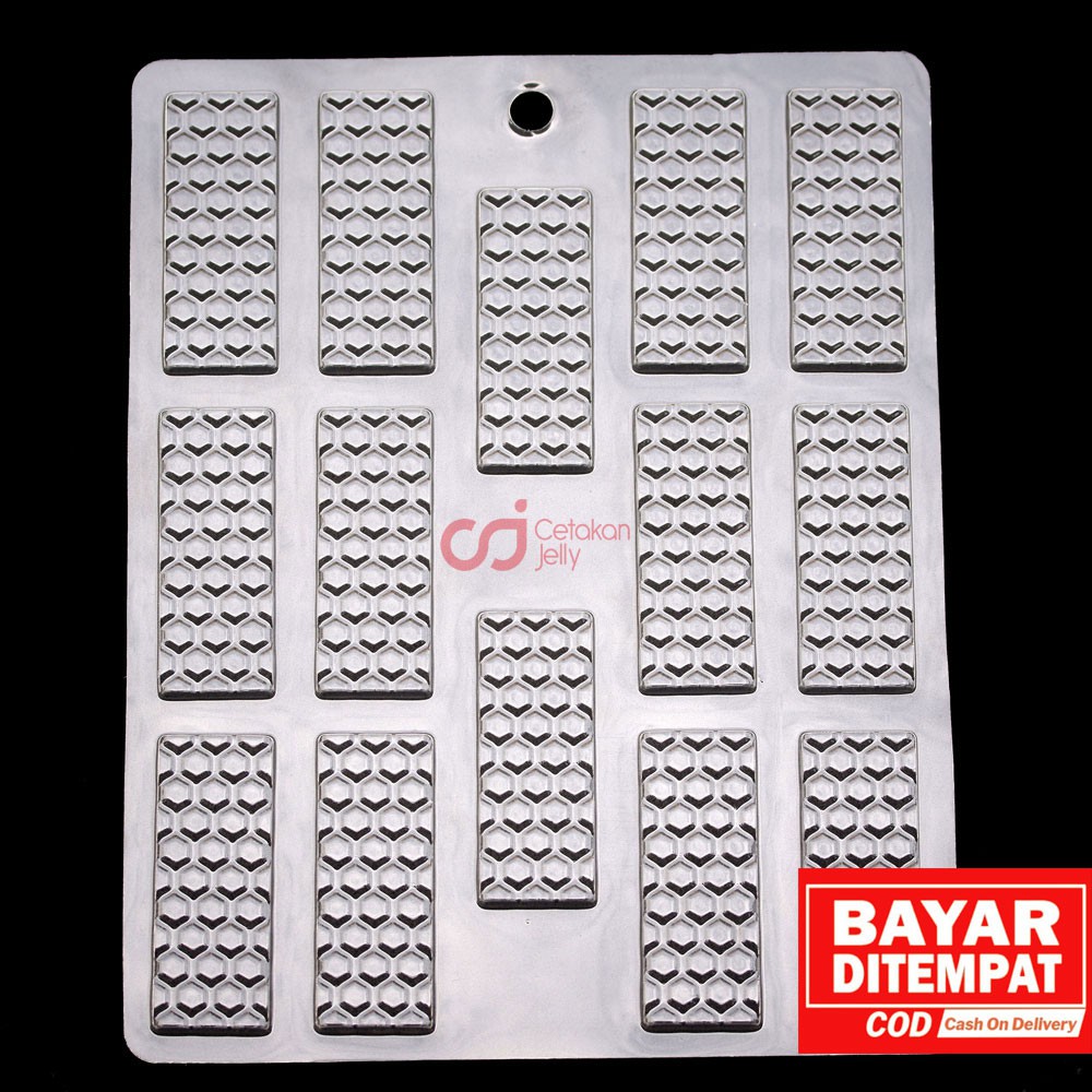 CJ Cetakan Coklat Pagar Sarang Lebah Plastik Dekorasi Kue