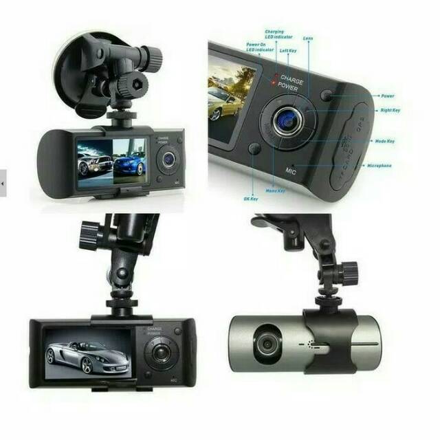 Cctv Dual camera with Gps G- SENSOR full HD R300/ DVR R-300 dual camera