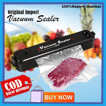 VACUUM SEALER MESIN PENYEGEL PLASTIK KEMASAN BUNGKUSAN MAKANAN SNACK / PRESS PEREKAT PLASKTIK VA168