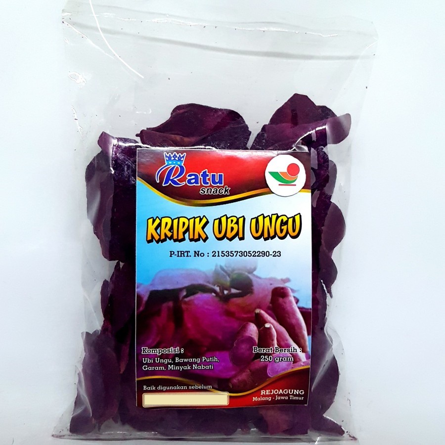 

RATU KRIPIK UBI UNGU 250gr | KERIPIK ASLI TIPIS GARING JALAR CRISPY