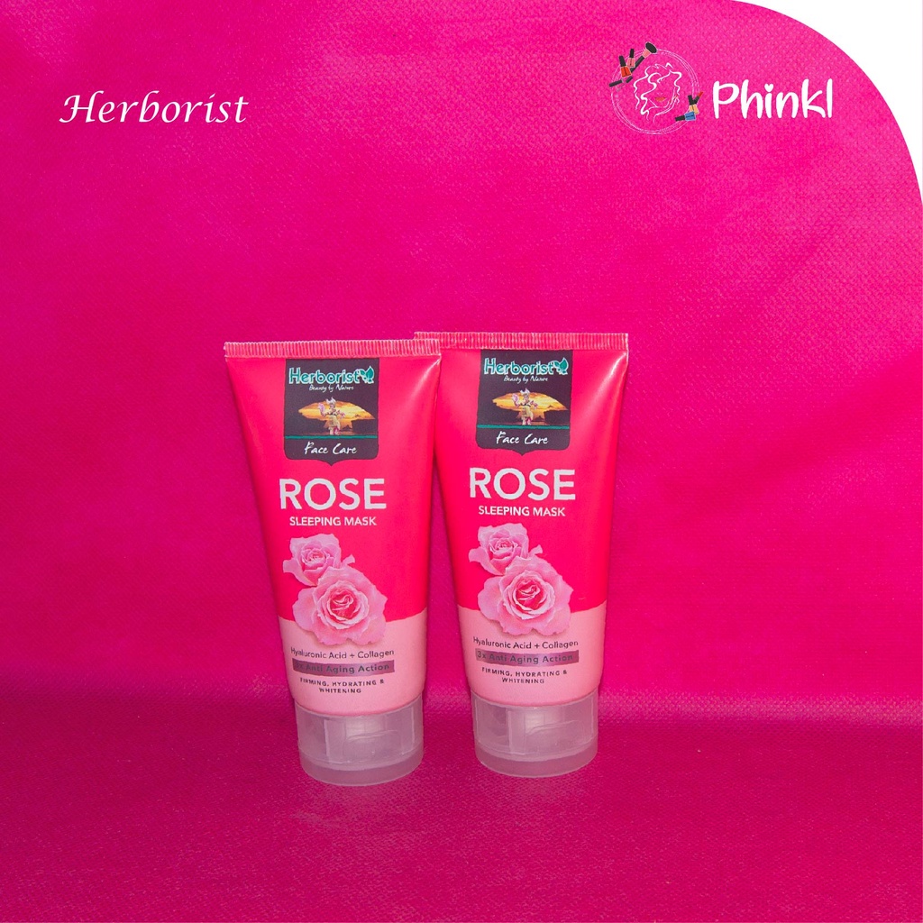 `ღ´ PHINKL `ღ´ 𝕙𝕖𝕣𝕓𝕠𝕣𝕚𝕤𝕥  Herborist Rose Slepping Mask masker tidur