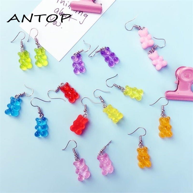 Anting Beruang Gummy Bear / Earrings Vintage Lucu Murah ANTOP