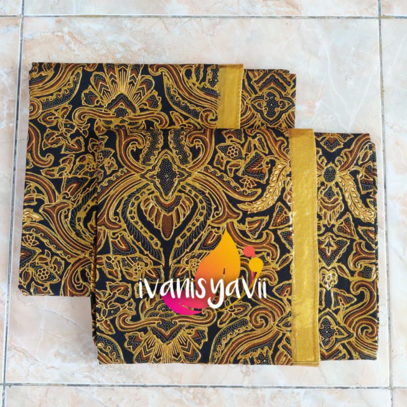 1set Jarik + Blangkon Pengantin Motif Pisang Bali