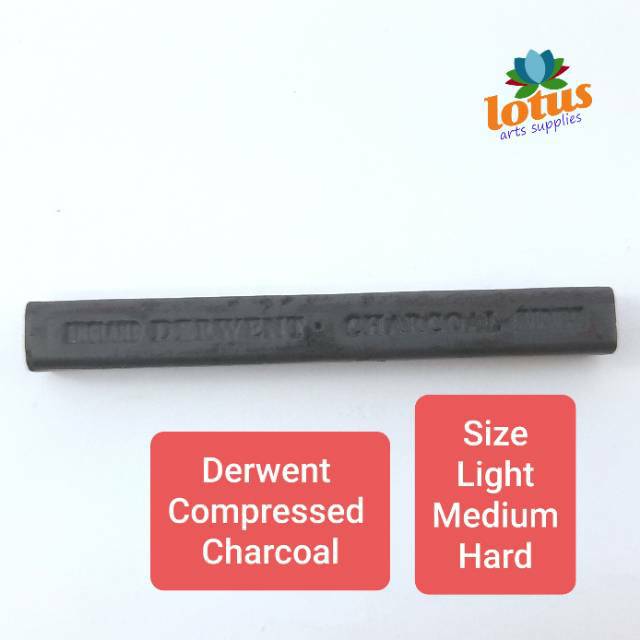 

Derwent Compressed Charcoal Refill (Dark-Medium-Light)