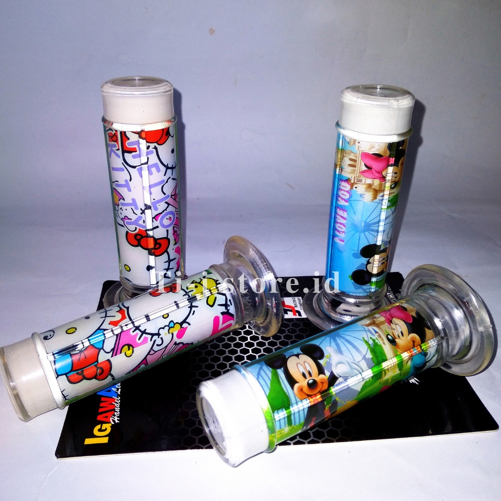 Handgrip Micky Mouse, Hello Kitty Grip Motor Variasi Motor Beat, Scoopy,Vario,Mio Karet Silicon/Slop Sarung Gas Untuk Semua Motor