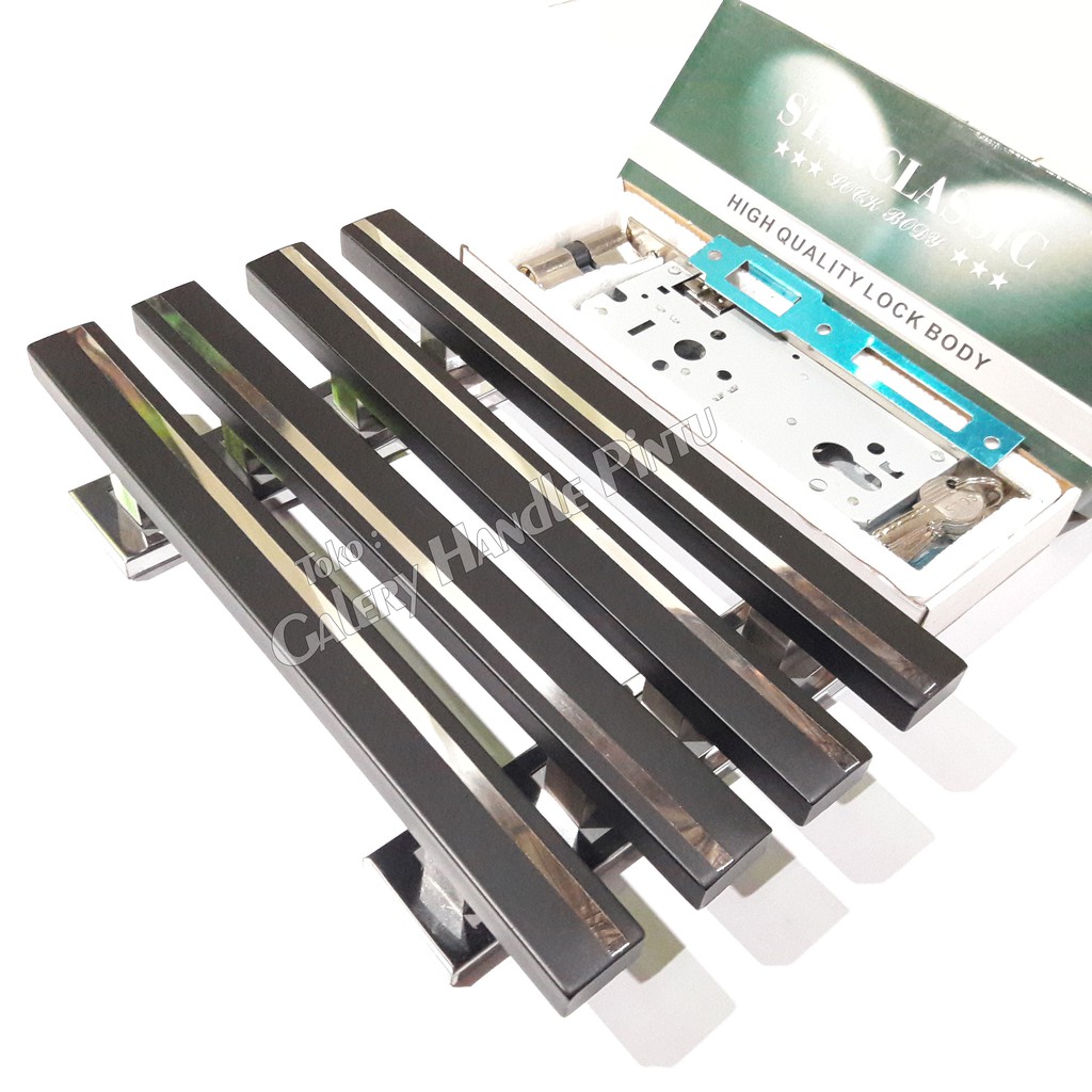 handle pintu 33 cm paket gagang pintu tarikan pintu rumah 1 set handle pintu kupu tarung