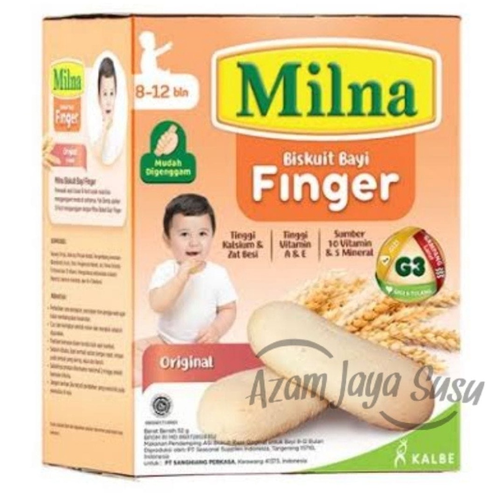 Milna Biskuit Bayi Finger 52 gr / Milna Biskuit Bayi 8-12 bulan/ Biskuit Bayi 4.9