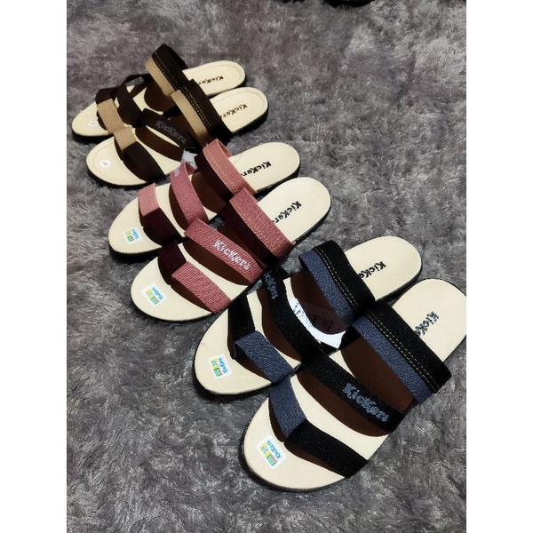 sandal kickers wanita jepit jempol/ sandal wanita kickers jepit karet